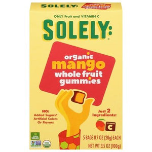 Solely Gummies Mango Organic Whole Fruit 8/3.5 OZ [UNFI #2676658] [ebt]
