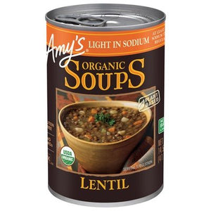 Amys Soup Organic Lentil 12/14.5OZ [UNFI #0728949] [ebt]