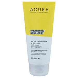 Acure Body Scrub Brightening Sea Salt & Niacinamide 1/6 OZ [UNFI-CARLISLE #2549863]