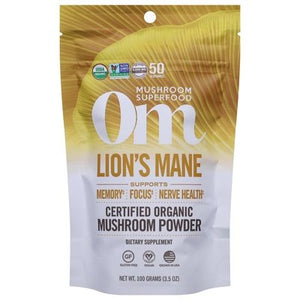 Om Mushroom Powder Organic Lions Mane 3.5 OZ [UNFI #2390698]