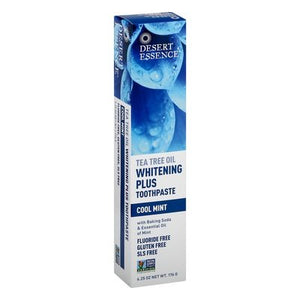 Desert Essence Toothpaste Tea Tree Oil Cool Mint Whitening Plus 1/6.25 OZ [UNFI-CARLISLE #1246545]