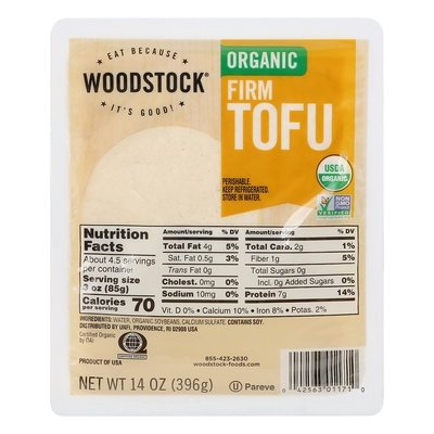 Woodstock Tofu Organic Firm 6/14 OZ [UNFI #741595] [ebt]