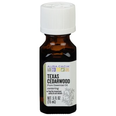 Aura Cacia Pure Essential Oil Texas Cedarwood Centering 1/.5 OZ [UNFI-CARLISLE #713743]