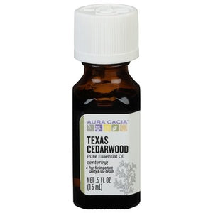 Aura Cacia Pure Essential Oil Texas Cedarwood Centering 1/.5 OZ [UNFI-CARLISLE #713743]