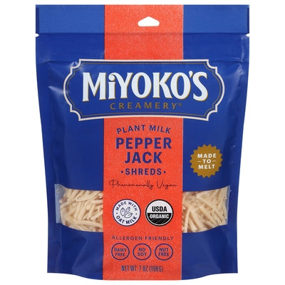 Miyokos Creamery Pepper Jack Plant Milk Shreds 6/7 OZ [UNFI #03170446] [ebt]