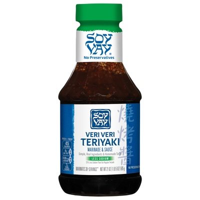 Soy Vay Marinade & Sauce Less Sodium Veri Veri Teriyaki 6/21 OZ [UNFI #1508340] [ebt]