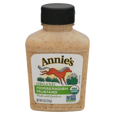 Annies Homegrown Mustard Organic Horseradish 12/9 OZ [UNFI #0256453] [ebt]