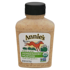 Annies Homegrown Mustard Organic Horseradish 12/9 OZ [UNFI #0256453] [ebt]