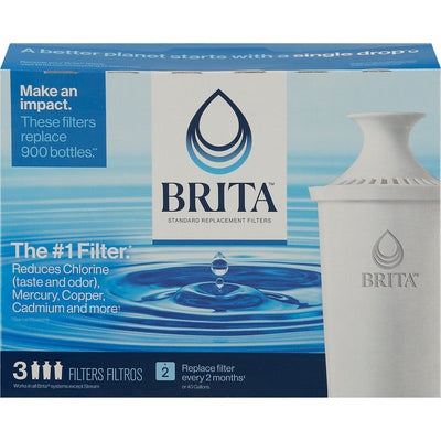 Brita Replacement Filters Standard 1/3 PK [UNFI-CARLISLE #0470864]