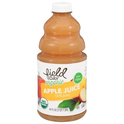Field Day 100% Juice Organic Apple 8/64 OZ [UNFI #2853125] [ebt]