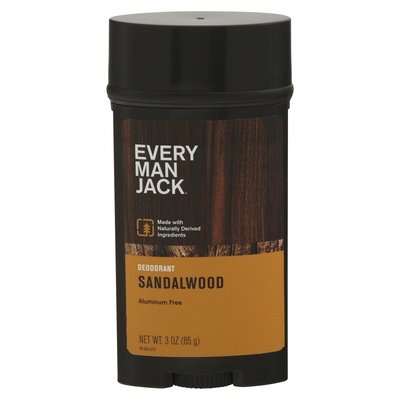 Every Man Jack Deodorant Sandalwood Aluminum Free 1/3 OZ [UNFI-CARLISLE #1278241]