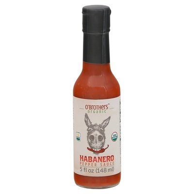 Obrothers Hot Sauce Pepper Sauce Organic Habanero 12/5 OZ [UNFI #1685593] [ebt]