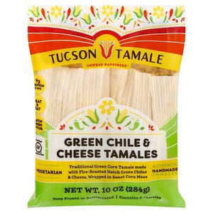 Tucson Tamale Company Tamales Green Chile & Cheese 6/10 OZ [UNFI #2258697] [ebt]