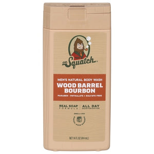 Dr. Squatch Body Wash Wood Barrel Bourbon Men's Natural 1/14 OZ [UNFI-CARLISLE #3134665]