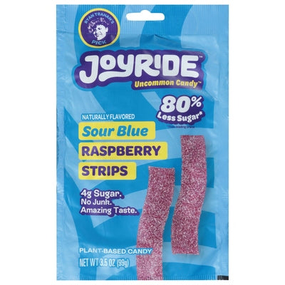 Project 7 Candy Raspberry Strips Sour Blue 10/3.5 OZ [UNFI #03112455] [ebt]