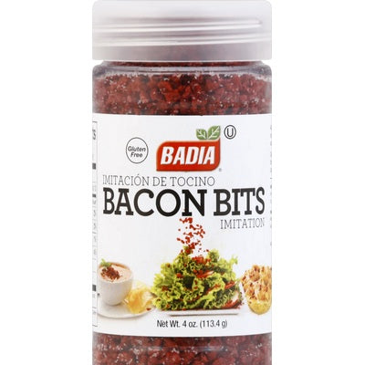 Badia Spices Seasoning Mix Bacon Bits Imitation 6/4 OZ [UNFI #02252575] [ebt]