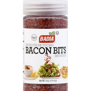 Badia Spices Seasoning Mix Bacon Bits Imitation 6/4 OZ [UNFI #02252575] [ebt]