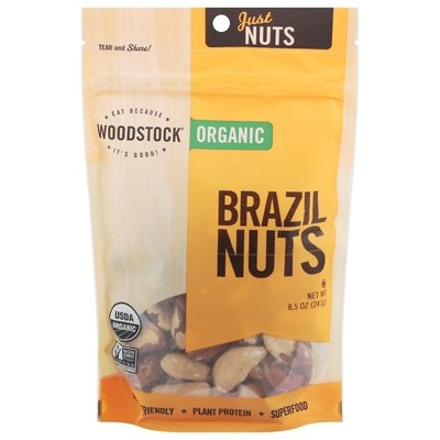 Woodstock Brazil Nuts Organic 8/8.5 OZ [UNFI #1082379] [ebt]