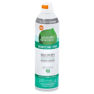 Seventh Generation Disinfectant Spray Eucalyptus Spearmint & Thyme Scent 8/13.9 OZ [UNFI #2101756]