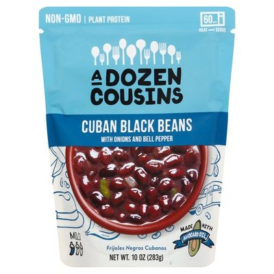 A Dozen Cousins Cuban Black Beans Mild 6/10 OZ [UNFI #2370609] [ebt]