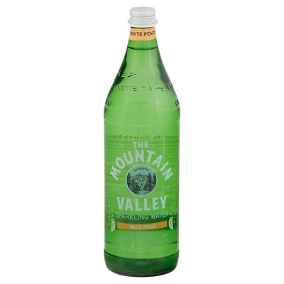 Mountain Valley Spring Water Sparkling Water White Peach 12/1 LTR [UNFI #2260123] [ebt]