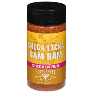 Fire & Smoke Society Llc Chicken Rub Chica Licka Bam Bam 6/5.1 OZ [UNFI #03001609] [ebt]
