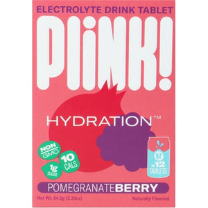 Plink Electrolyte Drink Tablet Pomegranate Berry 1/12 TAB [UNFI-CARLISLE #03083706] [ebt]