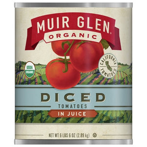 Muir Glen Tomatoes Organic Diced 6/102 OZ [UNFI #307165] [ebt]