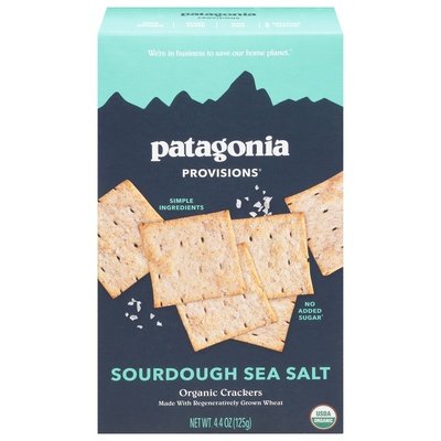 Patagonia Provisions Crackers Organic Sourdough Sea Salt 6/4.4 OZ [UNFI #2968360] [ebt]