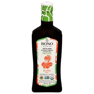 Bono Olive Oil Organic Extra Virgin Sicilian 6/16.9 OZ [UNFI #2406361] [ebt]