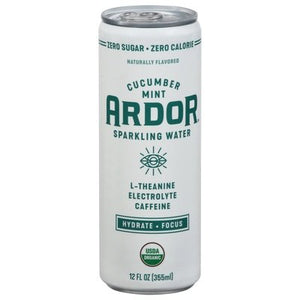 Ardor Sparkling Water Sparkling Water Cucumber Mint 12/12 OZ [UNFI #2691954] [ebt]