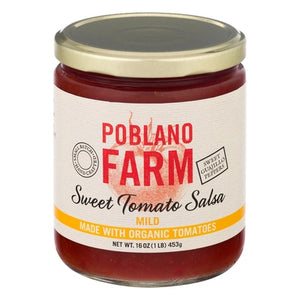 Poblano Farm Salsa Sweet Tomato Mild 12/16 OZ [UNFI #0656066] [ebt]