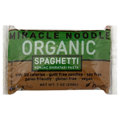 Miracle Noodle Spaghetti Organic Konjac Shirataki 6/7 OZ [UNFI-CARLISLE #1720036] [ebt]