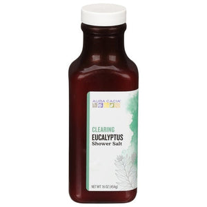 Aura Cacia Shower Salt Clearing Eucalyptus 1/16 OZ [UNFI-CARLISLE #2487775]