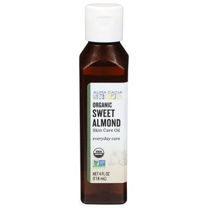 Aura Cacia Skin Care Oil Organic Everyday Care Sweet Almond 1/4 OZ [UNFI-CARLISLE #318790]