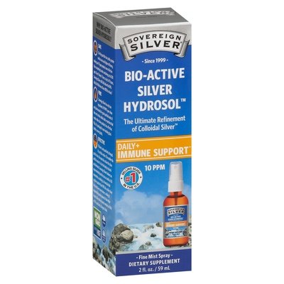 Sovereign Silver Bio-Active Silver Hydrosol 10 Ppm Fine Mist Spray 1/2 OZ [UNFI-CARLISLE #2155570]