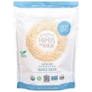 One Degree Organic Foods Quick Oats Sprouted 4/24 OZ [UNFI #2090843] [ebt]