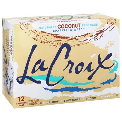 Lacroix Sparkling Water Coconut 12 Pack 2/12/12OZ [UNFI #1025501] [ebt] D