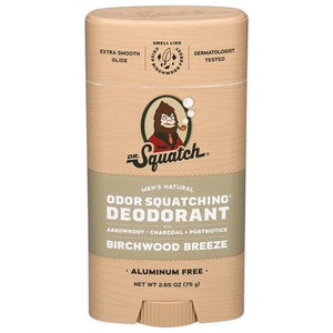 Dr Squatch Deodorant Odor Squatching Birchwood Breeze 1/2.65 OZ [UNFI-CARLISLE #3038924]