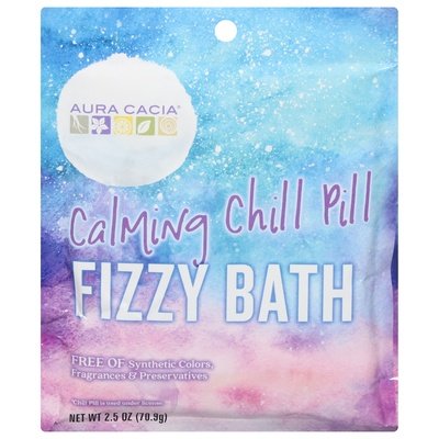 Aura Cacia Fizzy Bath Calming Chill Pill 6/2.5 OZ [UNFI-CARLISLE #2684611]