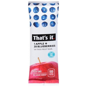 Thats It Fruit Bar Apple + Blueberries 12/1.2 OZ [UNFI-CARLISLE #1517580] [ebt]