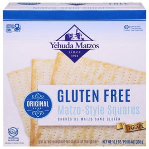 Yehuda Matzo-Style Squares Gluten Free Original  12/10.5 OZ [UNFI #114462] [ebt]