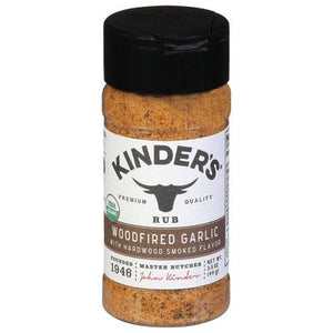 Kinders Rub Woodfired Garlic 8/3.2 OZ [UNFI #2981629] [ebt]