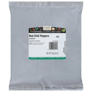 Frontier Nat Prod Co-Op Red Chili Peppers Crushed 1LB [UNFI-CARLISLE #310920] [ebt]
