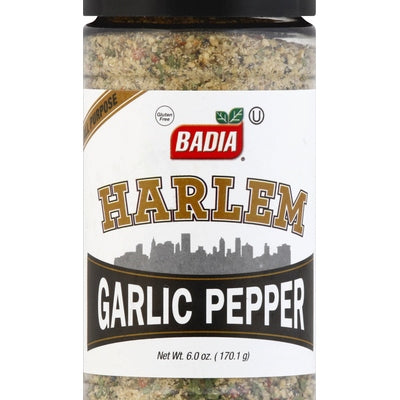 Badia Spices Garlic Pepper Harlem All Purpose 6/6 OZ [UNFI #02252732] [ebt]