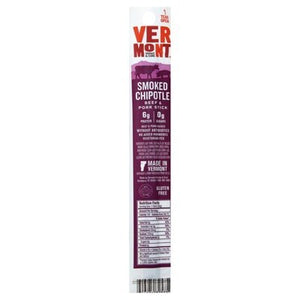 Vermont Smoke And Cure Beef & Pork Stick Smoked Chipotle 24/1 OZ [UNFI #1189083] [ebt]