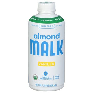 Malk Almond Milk Organic Vanilla 6/28 OZ [UNFI #1778711] [ebt]