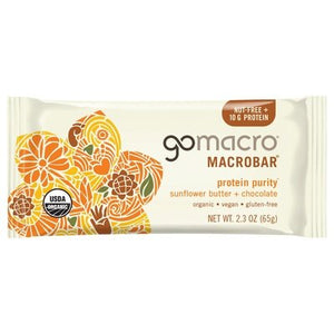 Gomacro Macrobar Sunflower Butter + Chocolate 12/2.3 OZ [UNFI-CARLISLE #1622521] [ebt]