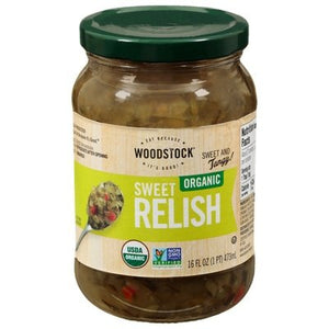 Woodstock Sweet Relish Organic 12/16 OZ [UNFI #241612] [ebt]