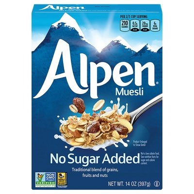 Alpen Muesli No Sugar Added 12/14 OZ [UNFI #701169] [ebt]